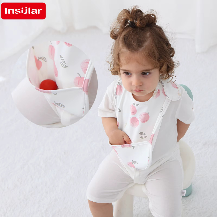 Wasserdichte Baby-Fütterungsschürze mit Cartoon-Tier-Design als ärmelloses Bandana-Lätzchen für Kleinkinder von 0 bis 5 Jahren - Bild 2