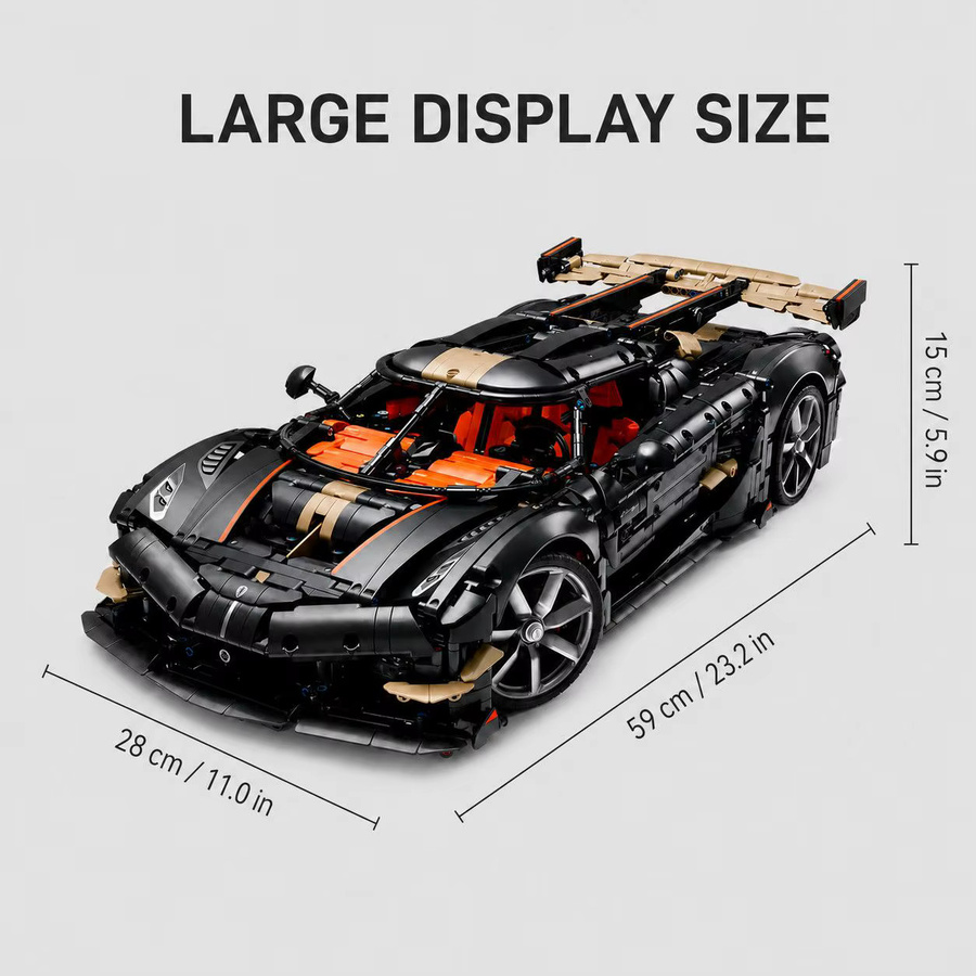 Spear Megacar Super Racing DIY Modell Bausatz, 4.104 Teile, ab 14 Jahren - Bild 5