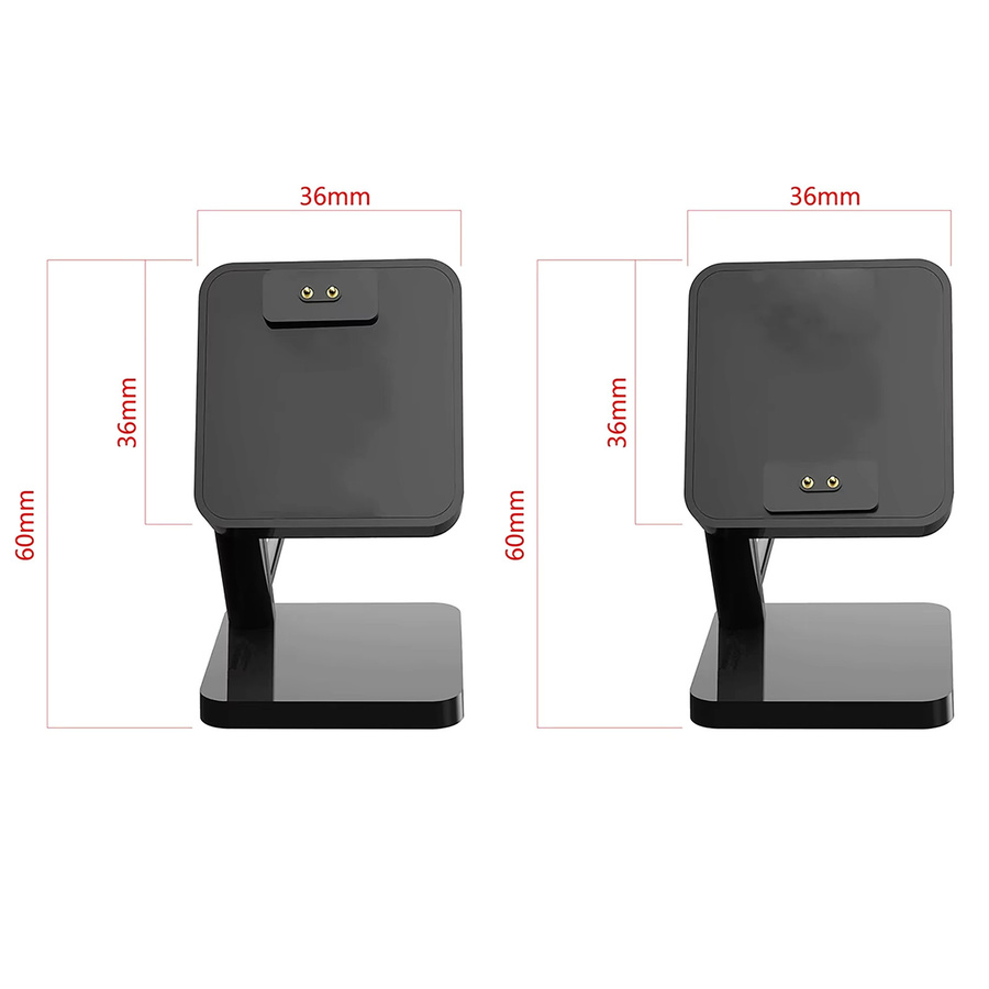KomoKe Desktop-Ladestation und USB-Halter für Amazfit T-Rex 3, T-Rex 3 Pro, Balance 2 und Helio Strap in Schwarz - Bild 2
