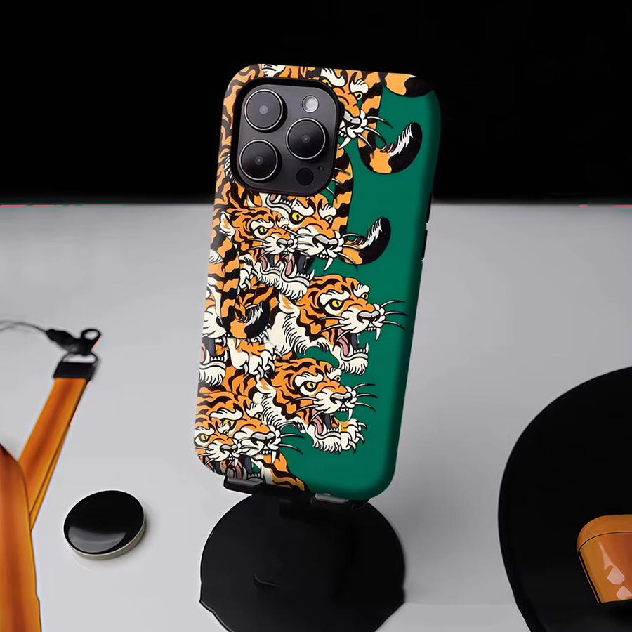 Tiger Horde Magnetische Handyhülle für iPhone 17 16 15 14 13 Pro Max Plus in Multicolour, Robuste Einzel- und Doppelschicht-Schutzhülle - Bild 4