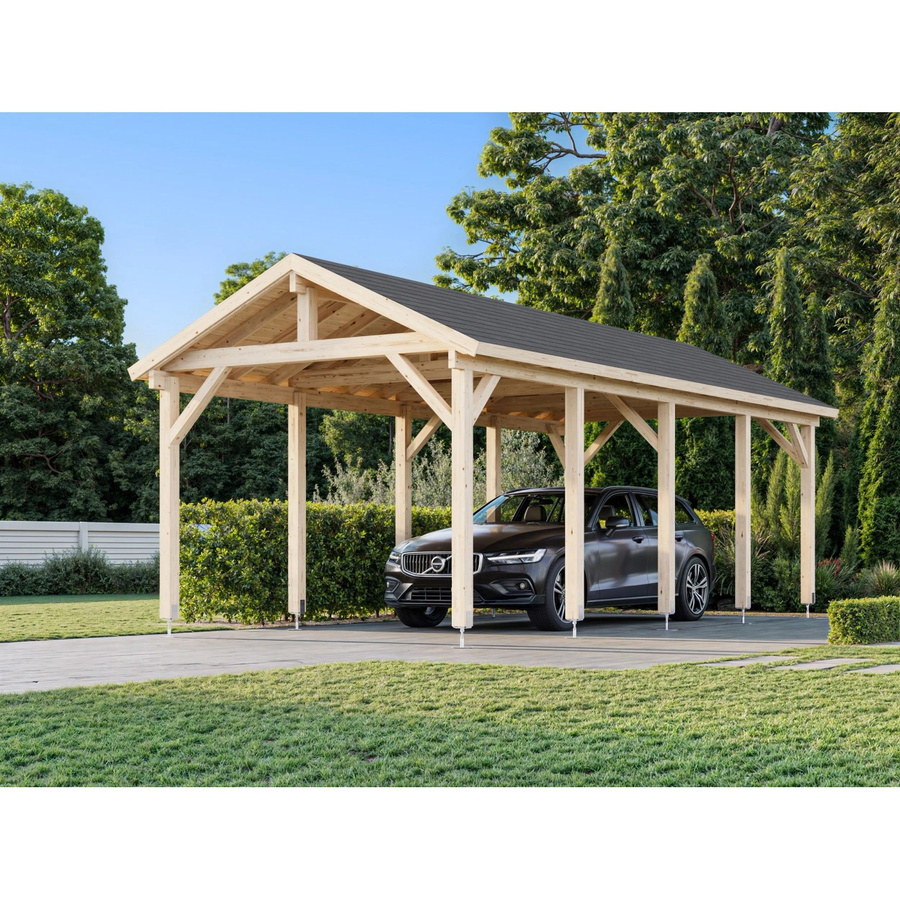 Palmako Carport Robert aus Holz in Weiß lackiert B: 732 cm, T: 315 cm - Bild 2