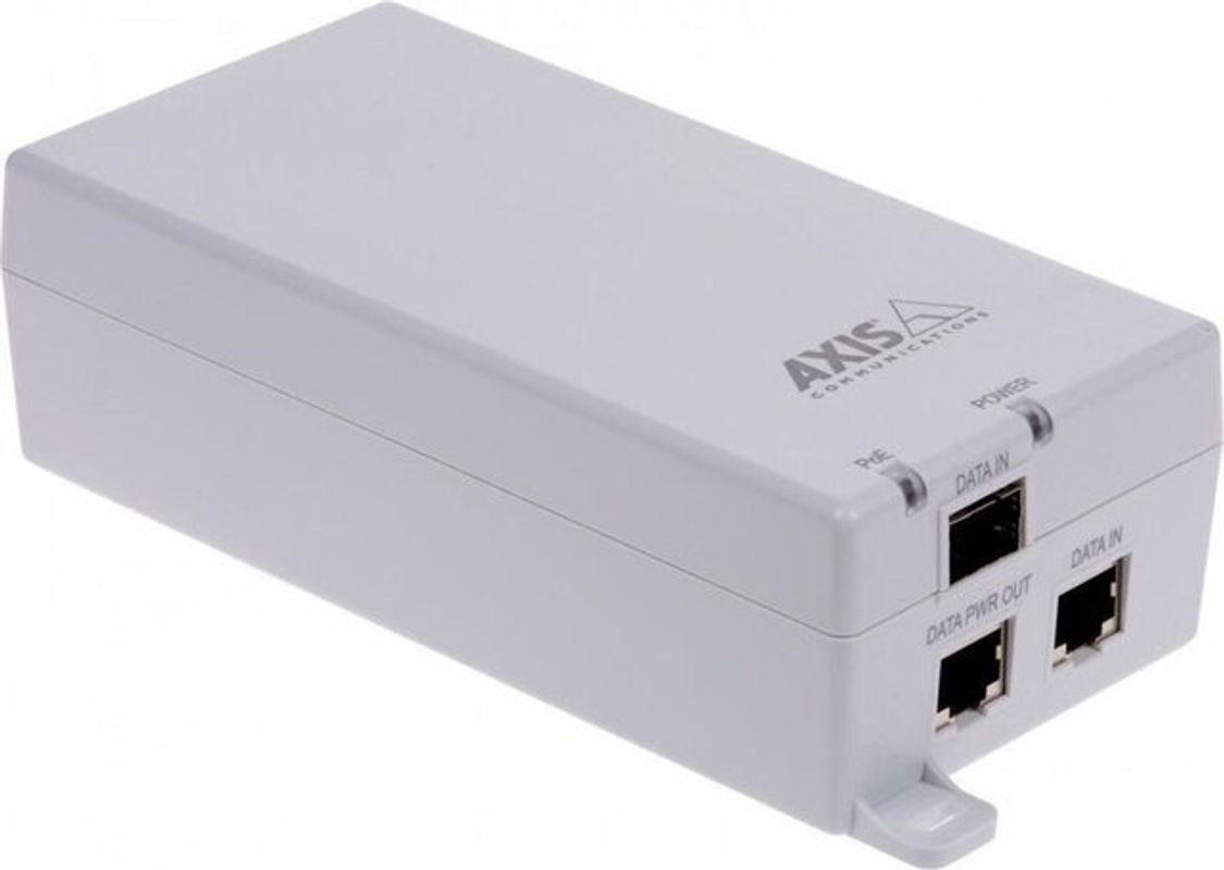 Axis Communications AXIS T8154 Midspan Power Injector in Weiß, 60 Watt, für AXIS C1410, P1385-E und W400 (02740-002) - Bild 2