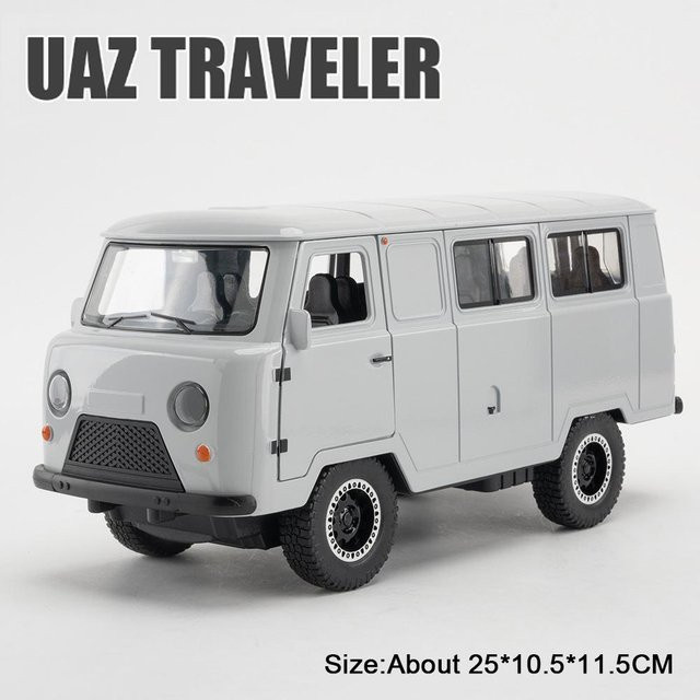 Linyi toy car Russland Uaz Hunter Reisende, Spielzeugauto, 1:18, mit Sound und Licht, ab 14 Jahren - Bild 1