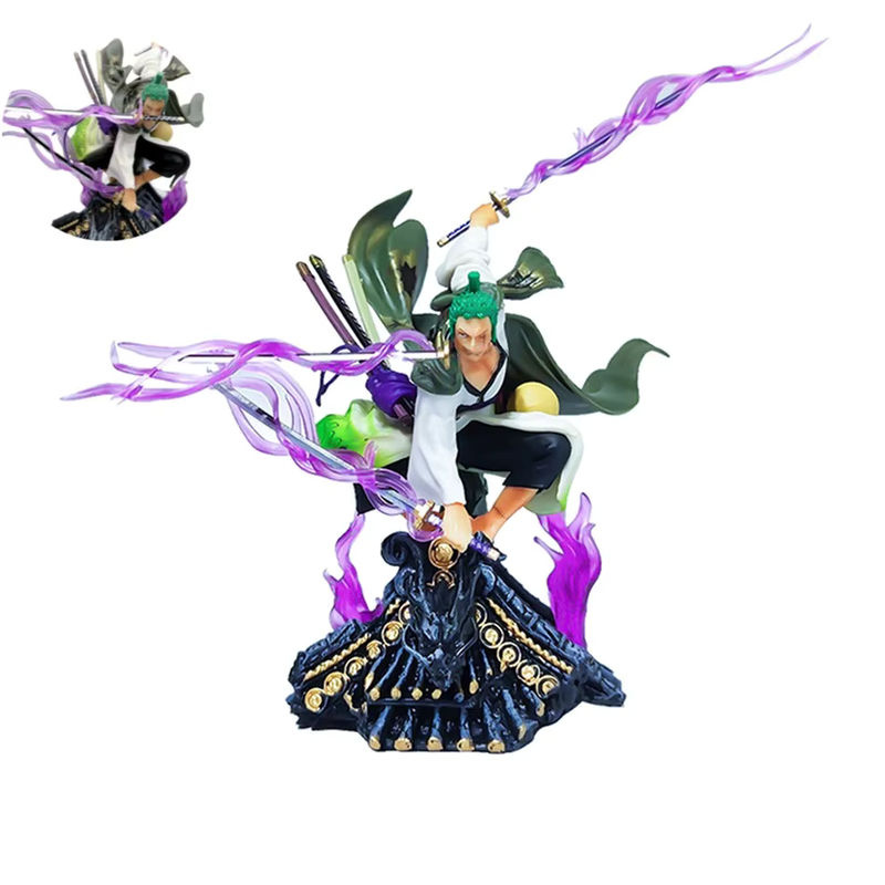 Bandai One Piece Roronoa Zoro Anime Action Figur aus PVC, mehrfarbig, Höhe: 22 cm - Bild 6