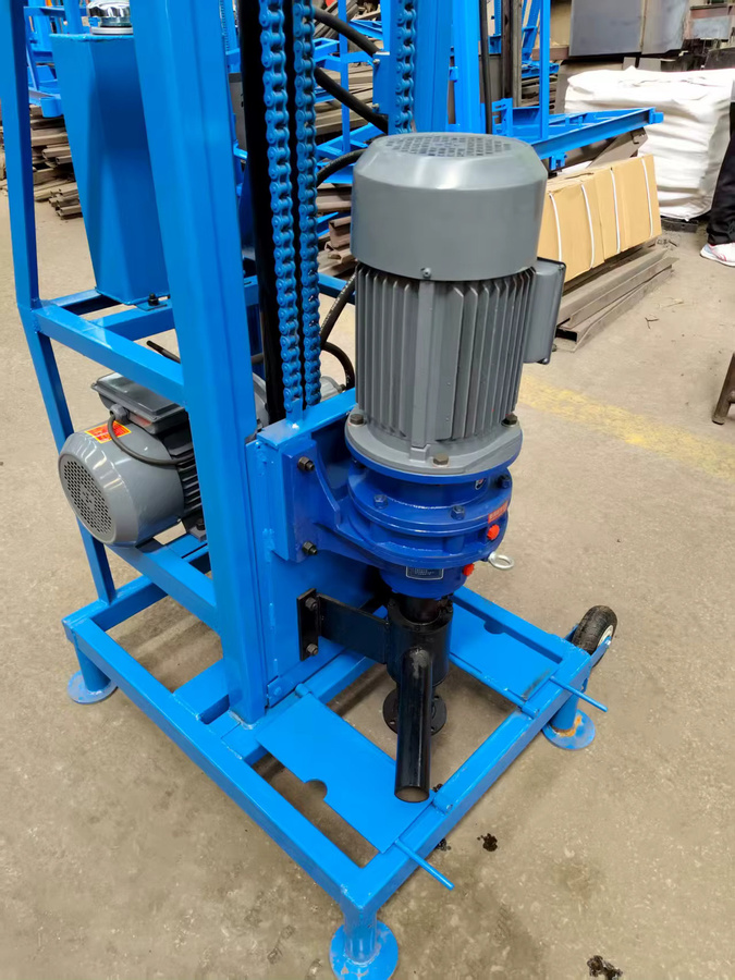 Relied Elektrische Mini-Bohrausrüstung für flache Brunnen in Blau, Tragbare Bohrgerät für den Haushalt mit 100 m Reichweite - Bild 2