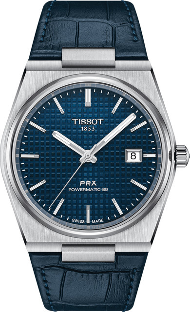 Tissot Herrenuhr PRX Powermatic-80, Automatik, Edelstahl, Blau, 40 mm - Bild 1
