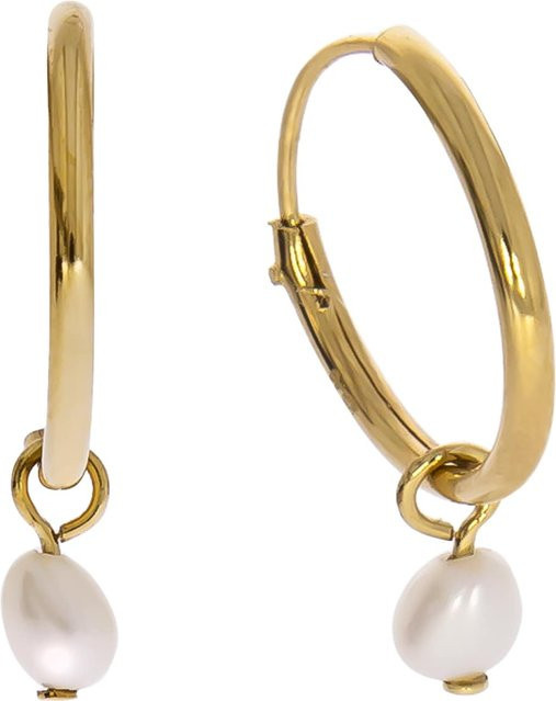 Zeeme Pearls Ohrringe, 925 Silber vergoldet, Perlen, Damen - Bild 1