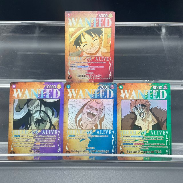 Bandai One Piece WANTED Serie Sammelkarte, englische Version, bunt - Bild 1