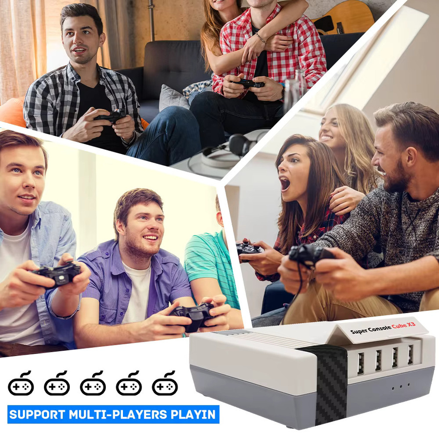 KINHANK Super Console Cube X3 Android TV Box Retro-Spielekonsole mit 4K UHD Ausgabe und Gamepads - Bild 6
