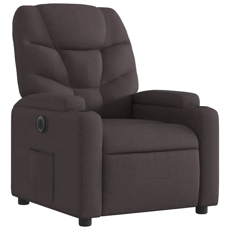 Vidaxl Elektrischer Relaxsessel in Braun mit Stoffbezug im modernen Design - Bild 8