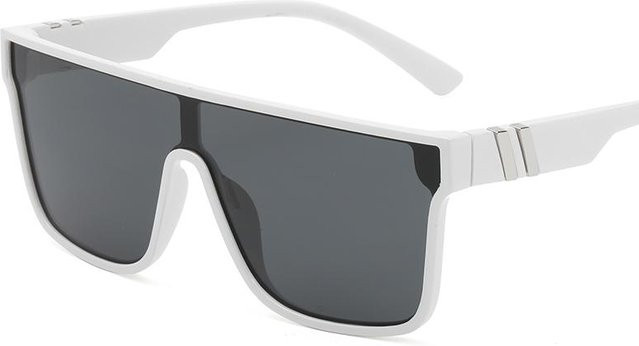 Yiran bag Sonnenbrille, rectangular, unisex, Vollrand, plastic, white - Bild 1