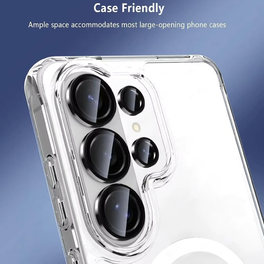 Samsung S26 Ultra Metall-Objektivring mit Kamera-Glasabdeckung in Silber - Bild 4