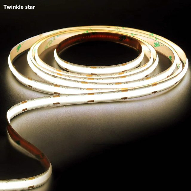 Twinkle Star COB-Streifenlicht dimmbar in natürlichem Weiß oder Warmweiß, RA90, Breite: 8 mm - Bild 1