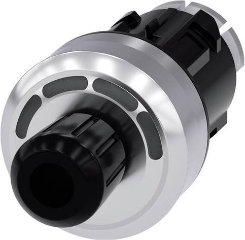 Siemens Drucktaster Push Button aus Metall in Schwarz 3SU1050-4WS10-0AA0 - Bild 1