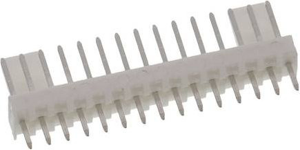 Molex Einbau-Stiftleiste Standard, 15 Pol, Rastermaß: 2.54 mm, Weiß - Bild 1