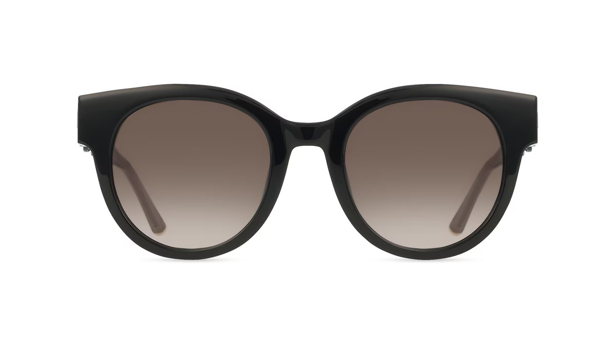 Escada SESE63 Sonnenbrille, Vollrand, Panto, Acetat, Unisex, schwarz - Bild 1