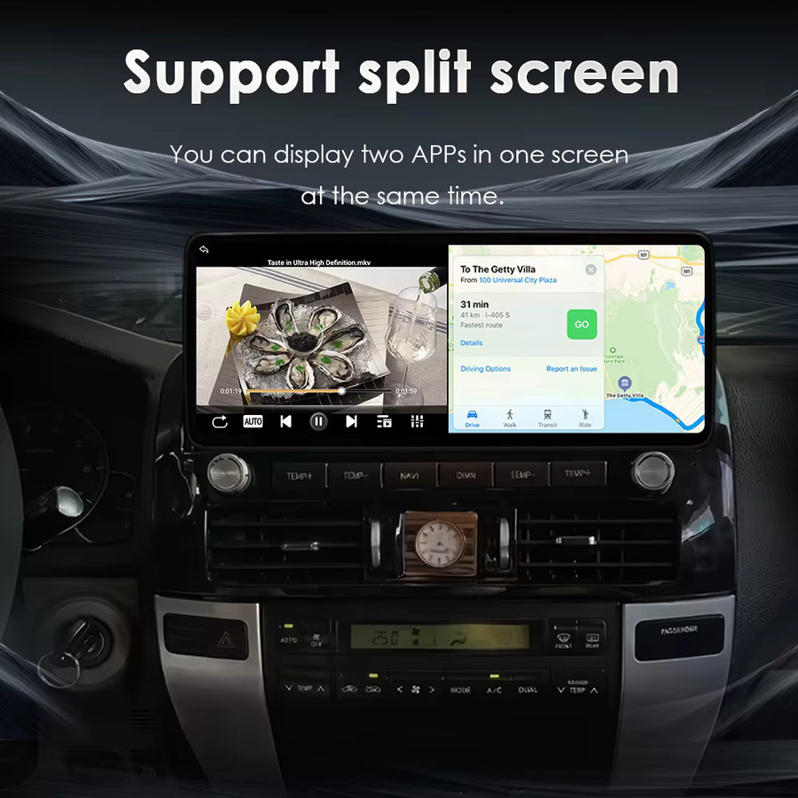QiumianNavi Multimedia Player für Mercedes Benz Vito W447 (2016 - 2021) mit Android Auto, drahtlosem CarPlay, GPS, 4G, WiFi und Bluetooth in Schwarz - Bild 2