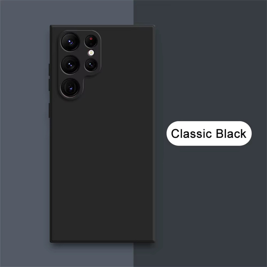 Stoßfeste Silikonhülle für Samsung Galaxy S26, S26+ und S26 Ultra in Schwarz, matte Weichhülle - Bild 4