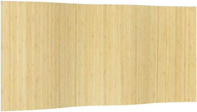vidaXL Paravent aus Bambus in Hell Natur Beige, Breite: 400 cm, Höhe: 165 cm - Bild 1