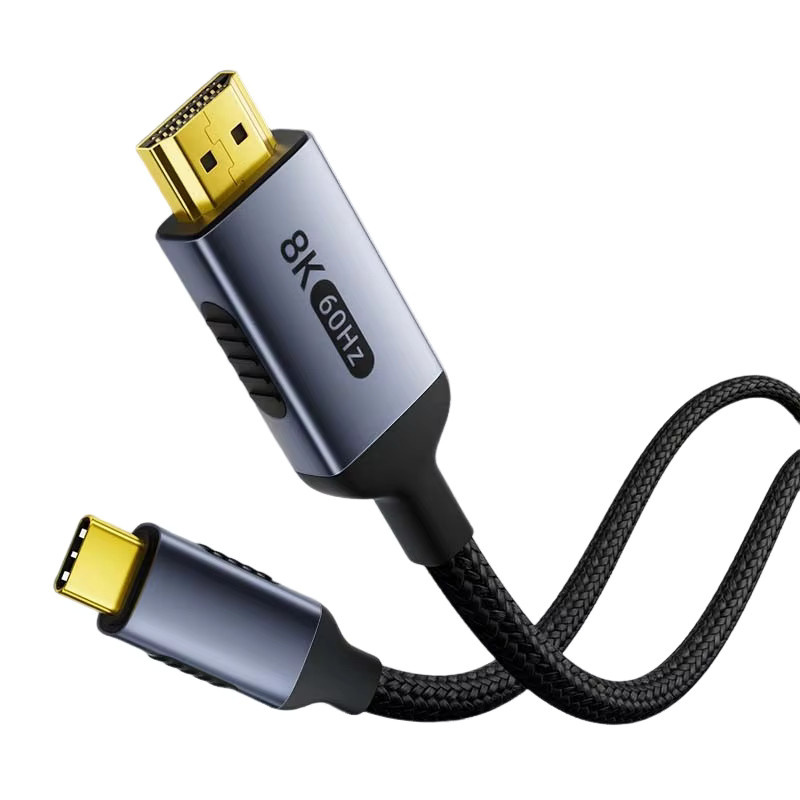 FDBOY USB C auf HDMI 2.1 Kabel in Rot für 8K@60Hz und 4K@120Hz, kompatibel mit Thunderbolt 3/4, Laptop und TV - Bild 2