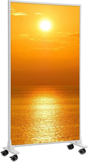 Könighaus Infrarotheizung Sonnenaufgang mit Rollen, Weiß, 800 W - Bild 1
