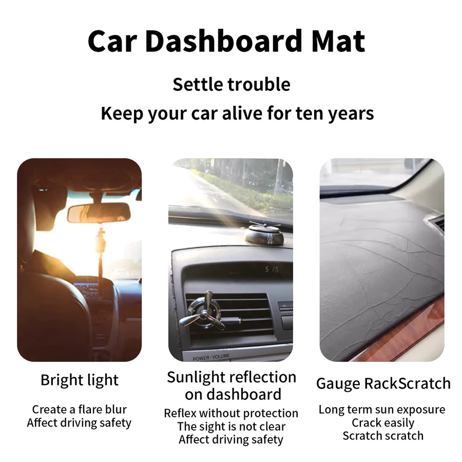 CATUSIKI Armaturenbrett-Matte für Hyundai Tucson NX4 N-Line, Sonnenschutz und Schutzabdeckung, Schwarz - Bild 5