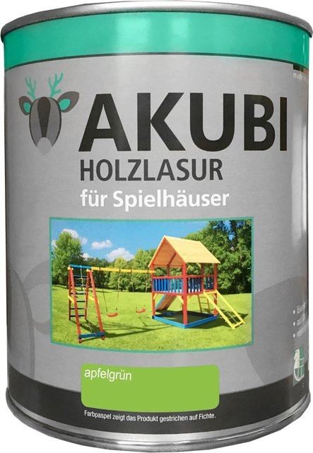 Karibu Holzlasur für Spielhäuser Apfelgrün 750 ml - Bild 1
