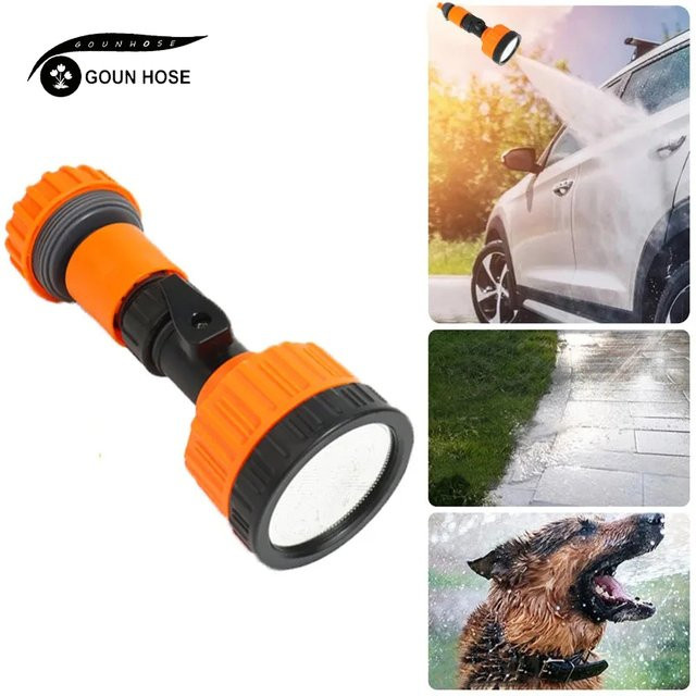 GOUN HOSE Gartensprinklerköpfe und Sprühpistole für Gewächshaus und Garten in Schwarz und Orange mit 2000 Mesh Düse - Bild 1