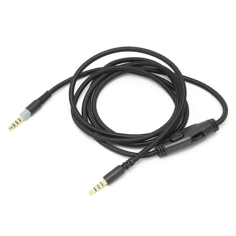 HyperX Audiokabel mit Lautstärkeregelung, 3,5-mm-Klinke auf 3,5-mm-Klinke, Schwarz - Bild 2