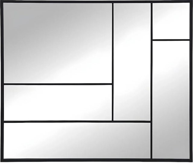 Wandspiegel Maldonia von Vente-unique in Schwarz im Industrial-Stil aus Metall, Breite: 130 cm - Bild 1