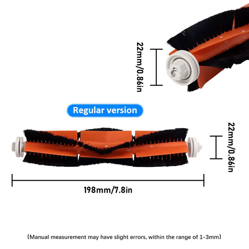 WINDNINJA Staubsauger Zubehör Set für Xiaomi Mi Robot 1/1S und Roborock E3 E4 S4 S4 Max S5 S6 mit Hauptbürste, Seitenbürste und Filter - Bild 3