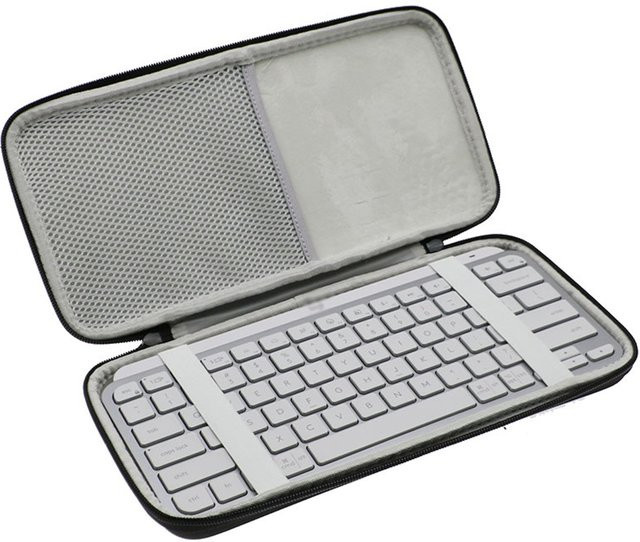EVA Hartschalen-Etui für Logitech MX Keys Mini kabellose Tastatur in Schwarz - Bild 1
