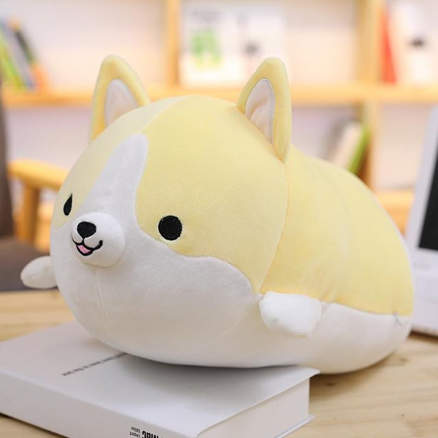 Yiran toy Kawaii Corgi Hund Plüschtier, 30cm, Gelb - Bild 1