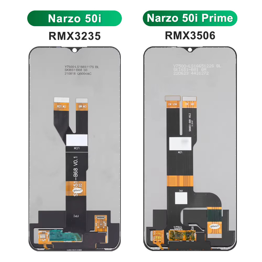 LCD Display Touchscreen Ersatz für Realme Narzo 50i Prime, 6.5 Zoll, Schwarz - Bild 2