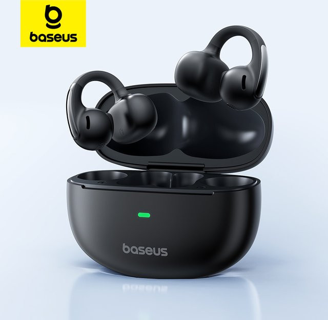 Baseus Bowie MC1 Bluetooth 5.4 Drahtlose Clip-on Kopfhörer IP57 Wasserdicht Schwarz - Bild 1
