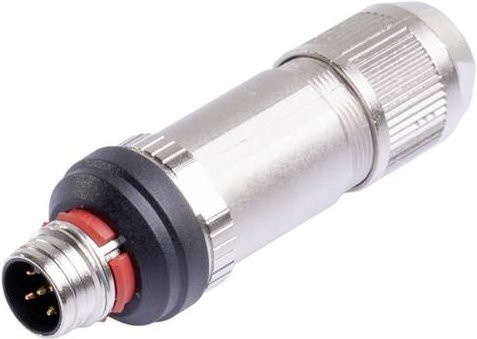 Weidmüller Rundsteckverbinder Stecker gerade, 5-polig, silber, 3099360000 - Bild 1