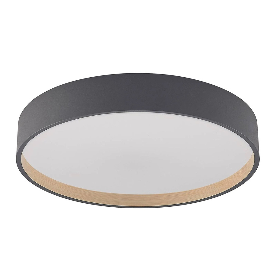 Lindby LED Deckenleuchte Todor Schwarz mit Leselampe und Fernbedienung dimmbar - Bild 2