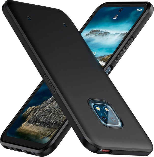 Schutzhülle für Nokia XR20 in Schwarz Matt aus weichem TPU für die Modelle Ta-1368 und Ta-1362 - Bild 1
