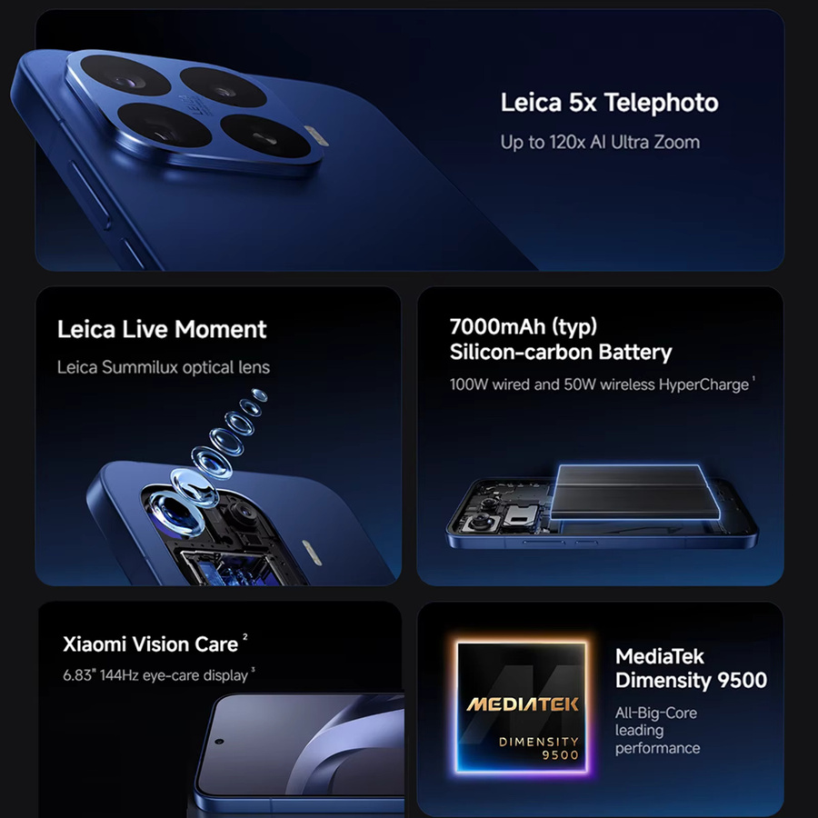 Xiaomi 17T Pro Smartphone mit MediaTek Dimensity 9500, 6,83 Zoll 144Hz Display, 50MP OIS Kamera, 7000mAh Akku und 100W Schnellladung in Purple - Bild 2