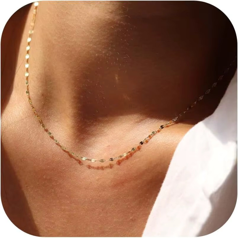 YUYAN Halskette Edelstahl, Gold, Perle, Damen - Bild 2