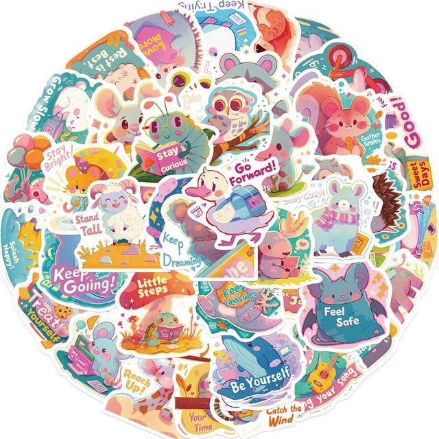 Charile Kawaii Cartoon Dopamin-Tier-Aufkleber, Sticker, multicolour - Bild 1
