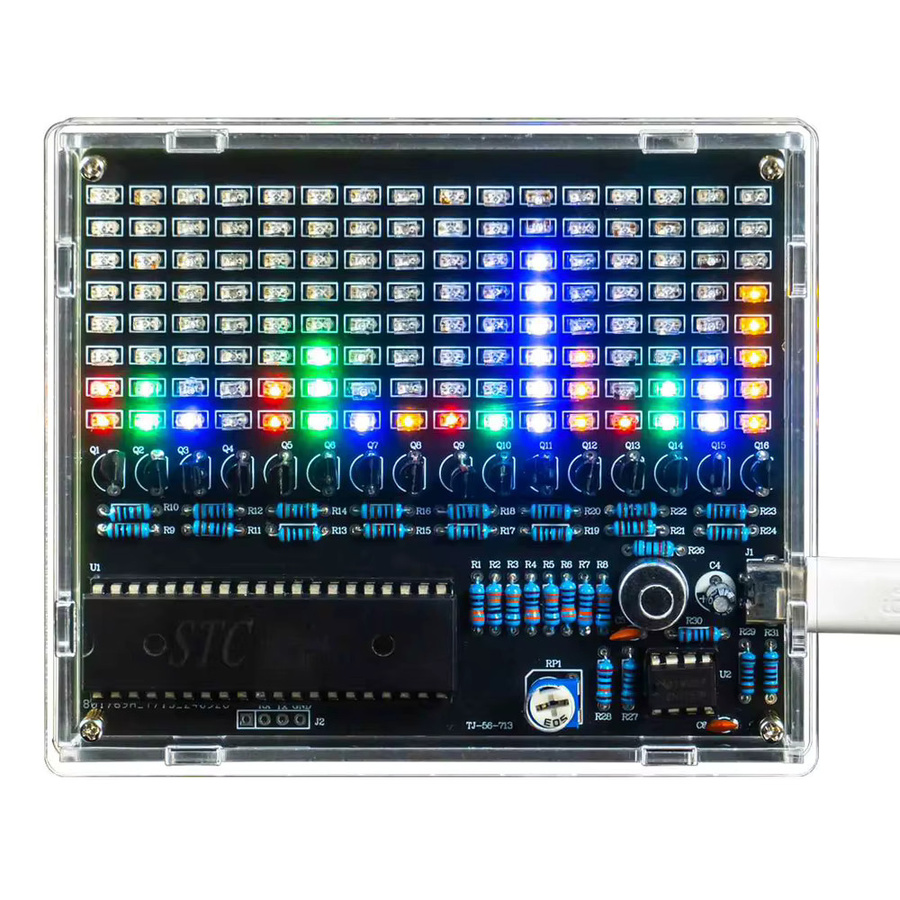 DIY LED Löten Kit RGB Sound-Control Melodie Lampe mit Spektrum Display für dein Elektronik-Projekt - Bild 2