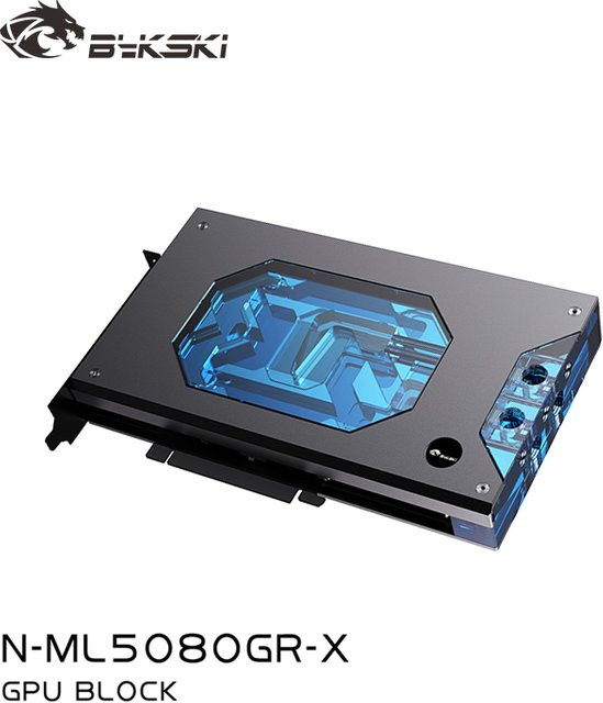 Bykski GPU-Wasserblock für Manli RTX 5080 Gallardo und Zotac RTX 5080 SOLID / AMP Extreme mit verdickter Kupferplatte N-ML 5080GR-X - Bild 1