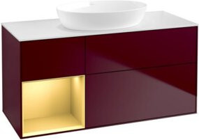 V&B Waschtischunterschrank Finion in Weiß lackiert, Breite: 120 cm, Tiefe: 50,1 cm, Höhe: 50,1 cm - Bild 1