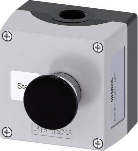 Siemens Gehäuse für Befehlsgeräte aus Metall in Grau, Schwarz und Silber - Bild 1