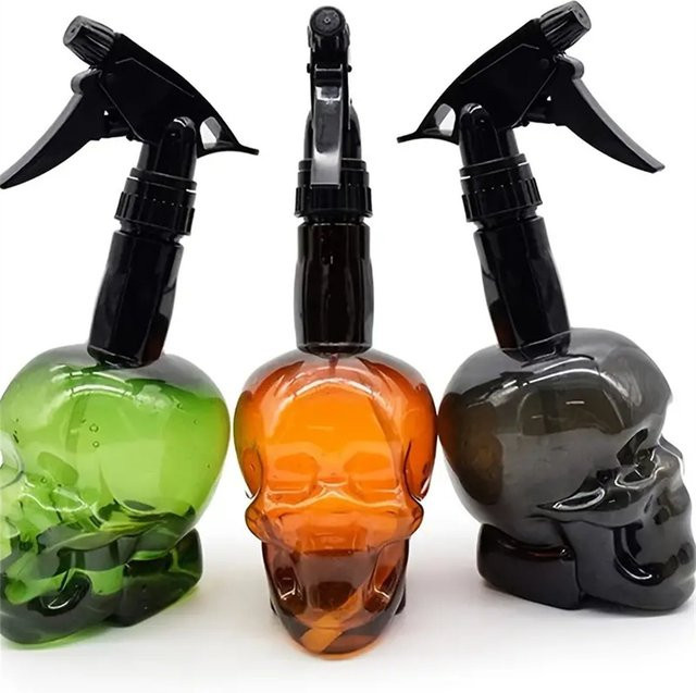 KVM Totenkopf-Sprühflasche mit Schaumpumpe, 2 Stück, 500 ml, Unisex - Bild 1