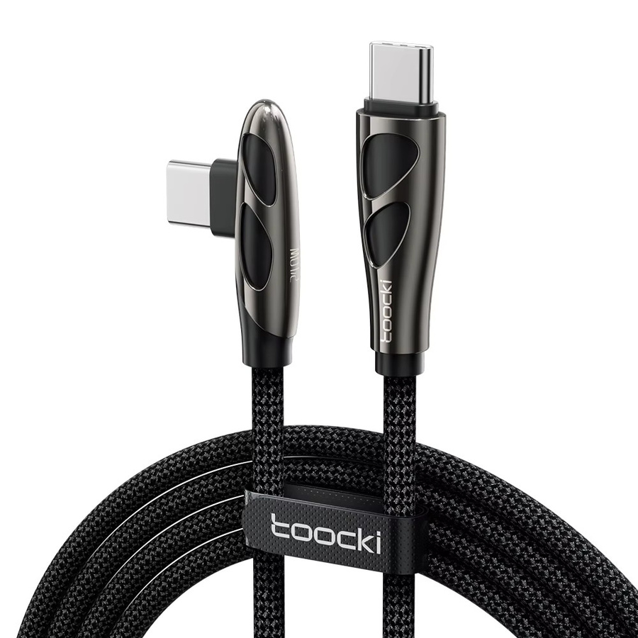 Toocki USB-C auf Typ-C Kabel 240 W Schnellladekabel mit PD3.1 und Temperaturkontrolle in Schwarz - Bild 6