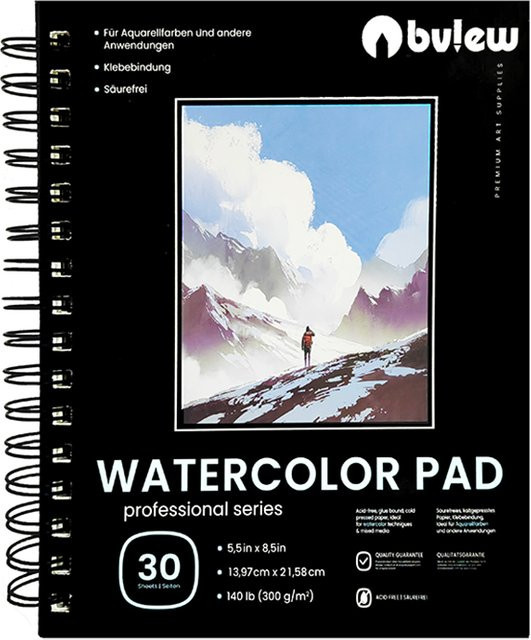 Bview Art Aquarellblock für Künstler in Multicolour, 14 x 21,6 cm - Bild 1