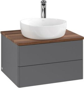 V&B Waschtischunterschrank Antao mit Beleuchtung, Anthrazit lackiert, B/T/H: 60 x 36 x 50 cm - Bild 1
