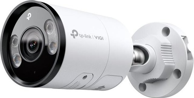 TP-Link VIGI C345 V1 Netzwerk-Überwachungskamera für den Außenbereich, 4 MP, Weiß, Bullet-Kamera mit Audio und LAN-Anschluss - Bild 1